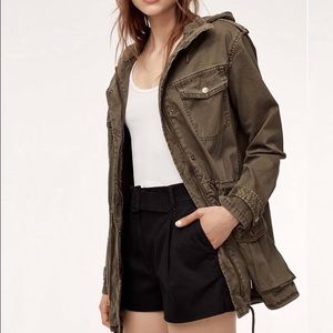 aritizia wilfred anorak hooded jacket